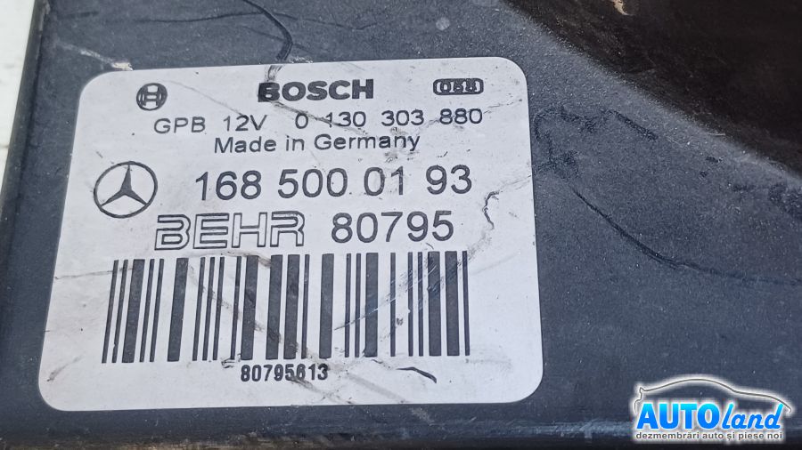 Electroventilator Radiator Racire MERCEDES-BENZ A-CLASS (W169) 2004-2025 Cod A1695002093