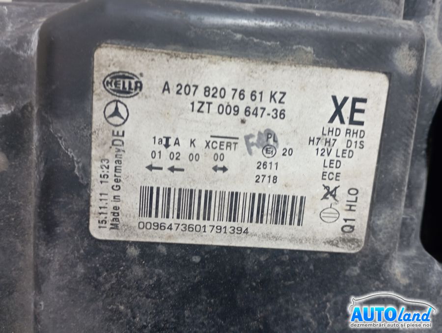 Far Dreapta MERCEDES-BENZ E-class Coupe (C207) 2009-2012 Cod A2078207661