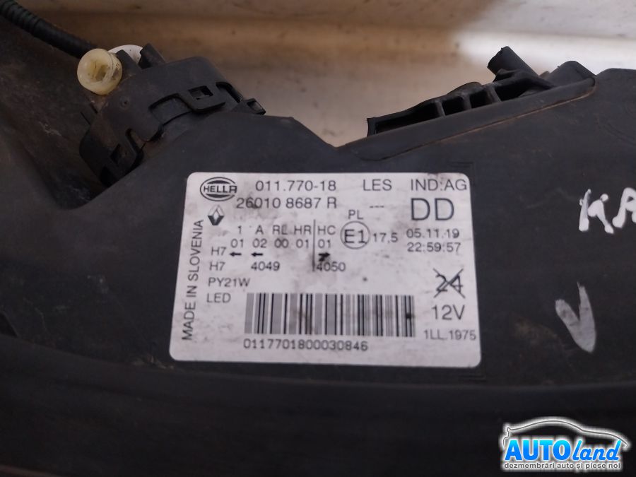 Far Dreapta RENAULT KADJAR 2015-2026 Cod 260108687R