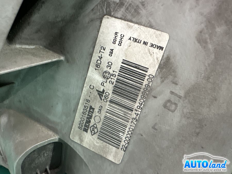 Far Dreapta RENAULT TRAFIC II bus (JL) 2001-2025 Cod 8200163518