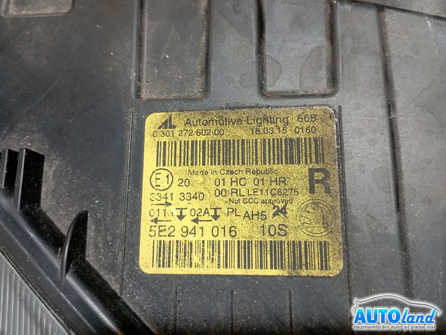 Far Dreapta SKODA OCTAVIA (5E3) 2012-2025 Cod 5E2941016