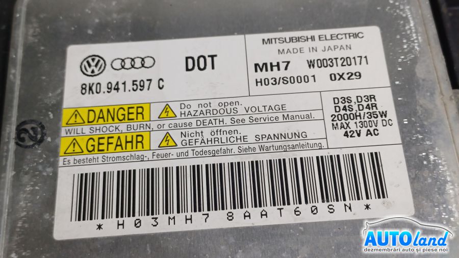 Far Stanga AUDI A5 2007-2025 Cod 8T0941003AL