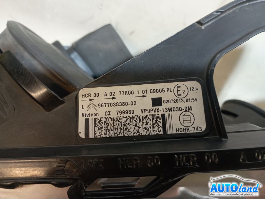 Far Stanga CITROEN C3 II 2009-2025 Cod 9677038380