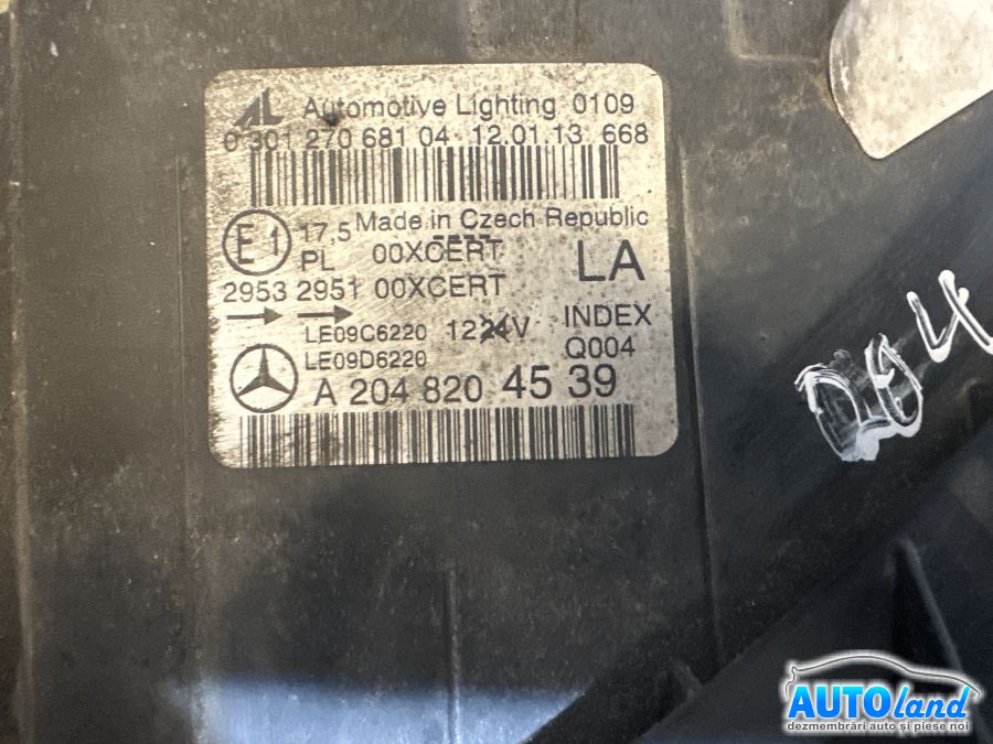 Far Stanga MERCEDES-BENZ C-CLASS Cupe (CL204) 2007-2026 Cod A2048204539