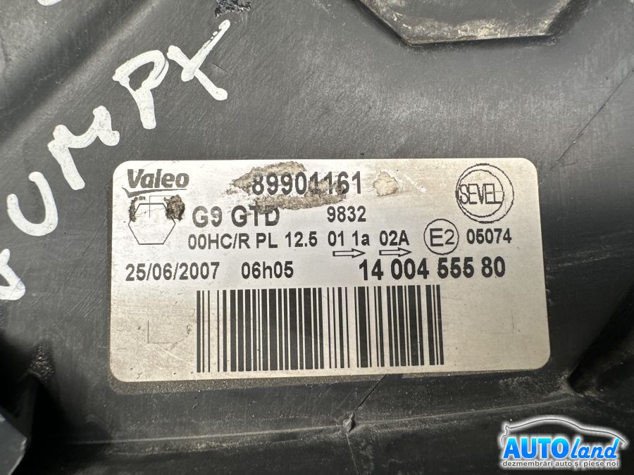 Far Stanga PEUGEOT EXPERT Tepee (VF3V_) 2007-2025 Cod 89901161