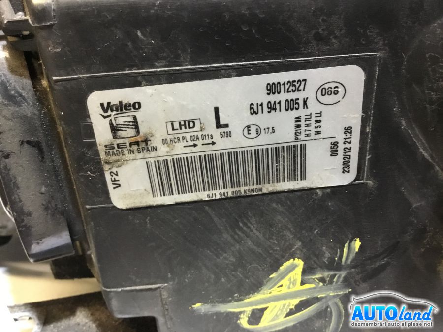 Far Stanga SEAT IBIZA V (6J5) 2008-2025 Cod 6J1941005K