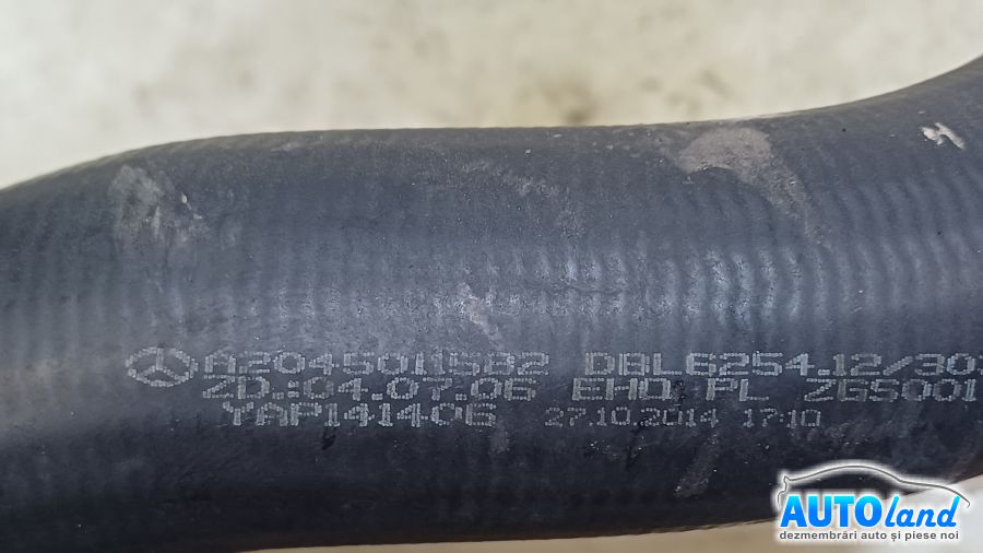 Furtun Intercooler Turbo MERCEDES-BENZ C-CLASS (W204) 2007-2025 Cod A2045011582