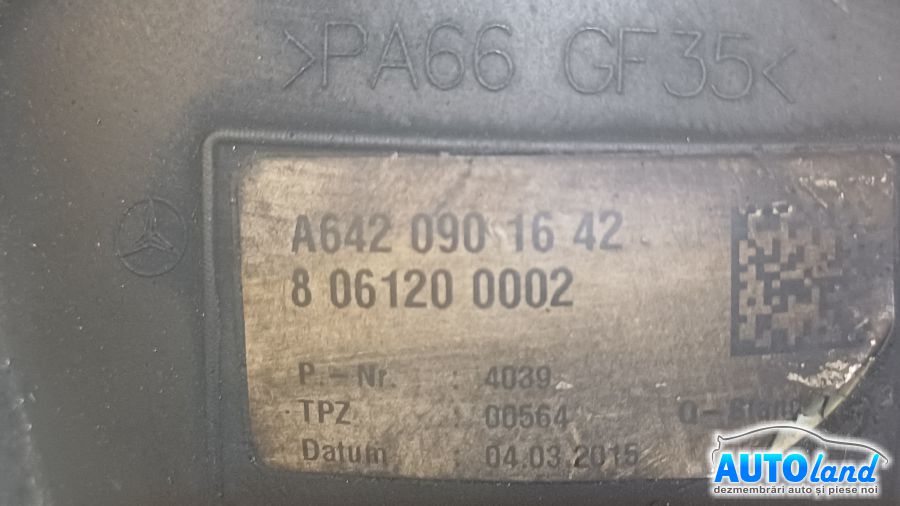 Furtun Intercooler Turbo MERCEDES-BENZ GL (X166) 2012-2015 Cod A6420901642