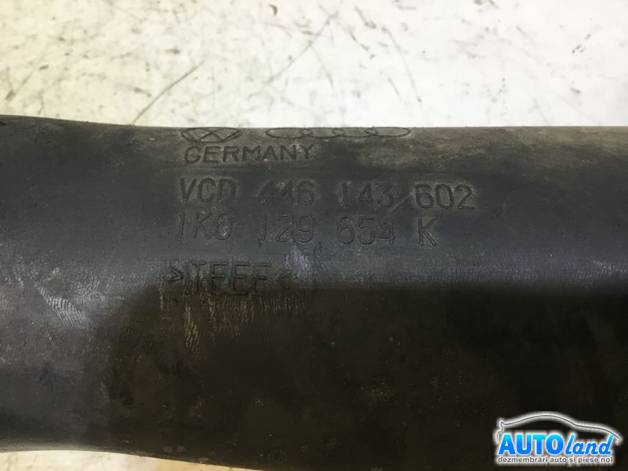 Furtun Intercooler Turbo VOLKSWAGEN GOLF V (1K1) 2003-2025 Cod 1K0129654K