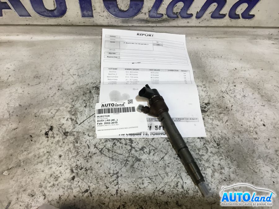 Injector AUDI A8 (4E_) 2002-2010 Cod 0445110158