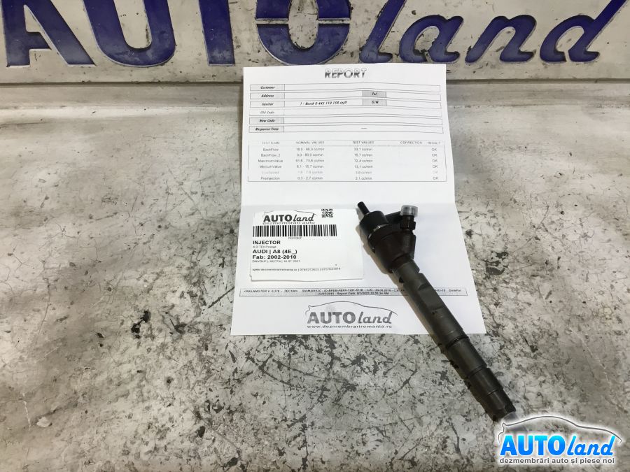 Injector AUDI A8 (4E_) 2002-2010 Cod 0445110158
