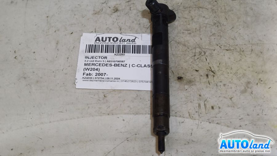 Injector MERCEDES-BENZ C-CLASS (W204) 2007-2025 Cod A6510700587