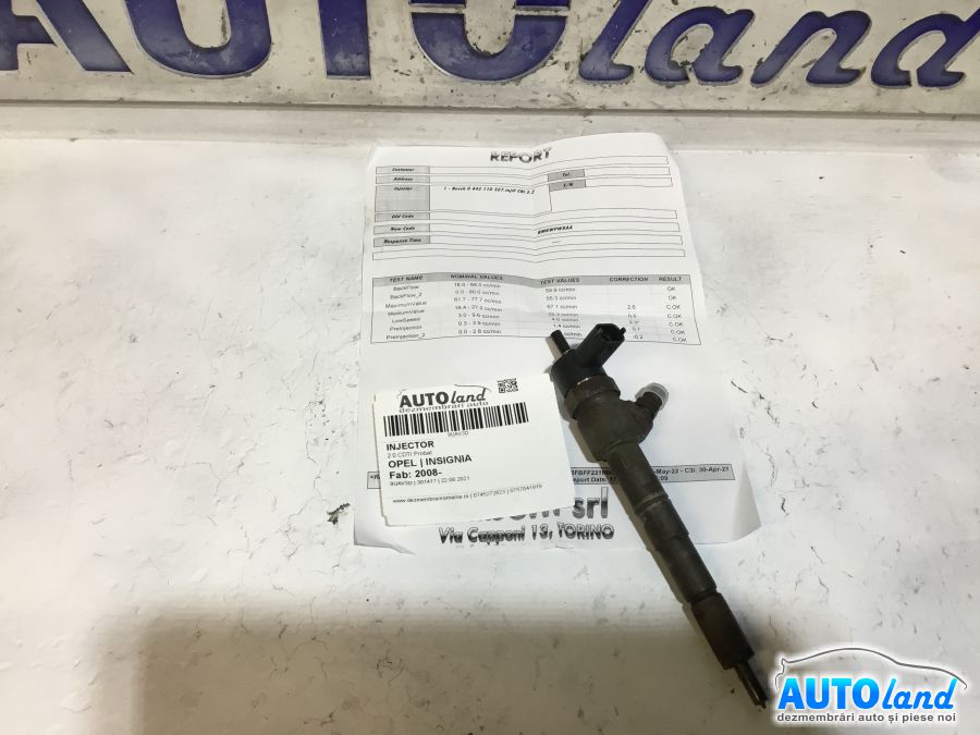 Injector OPEL INSIGNIA 2008-2025 Cod 0445110327