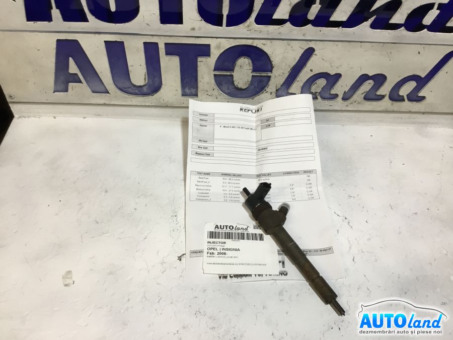 Injector OPEL INSIGNIA 2008-2025 Cod 0445110327