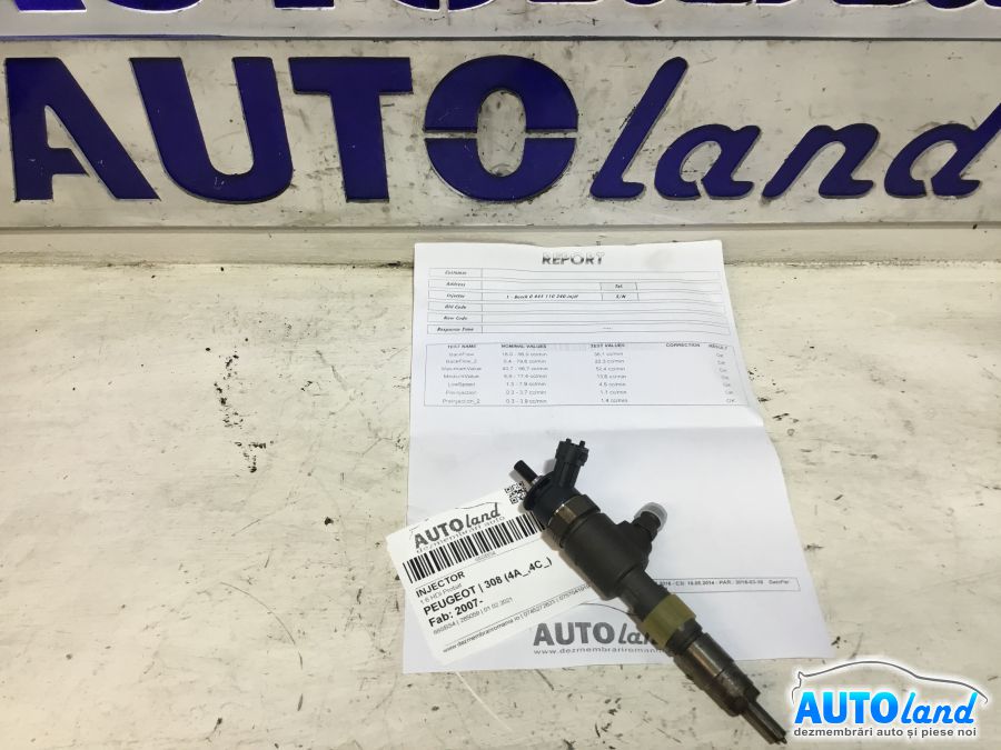 Injector PEUGEOT 308 (4A_,4C_) 2007-2025 Cod 0445110340