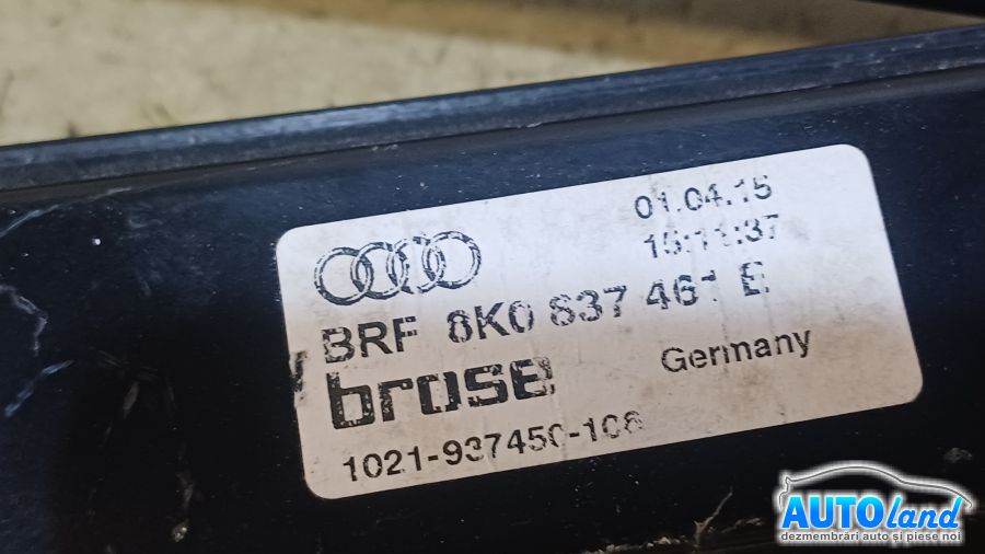 Macara Geam AUDI A4 (8K2) 2007-2025 Cod 8K0837461E