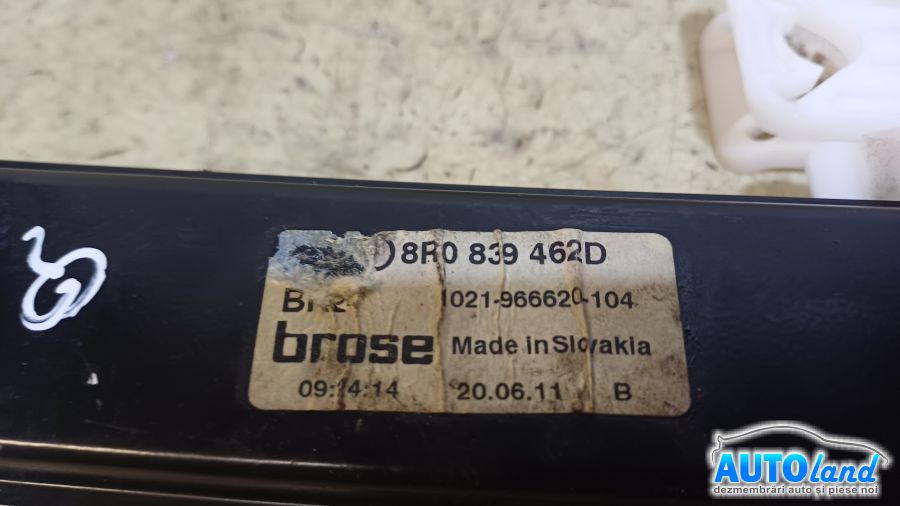 Macara Geam AUDI Q5 (8R) 2008-2025 Cod 8R0839462D