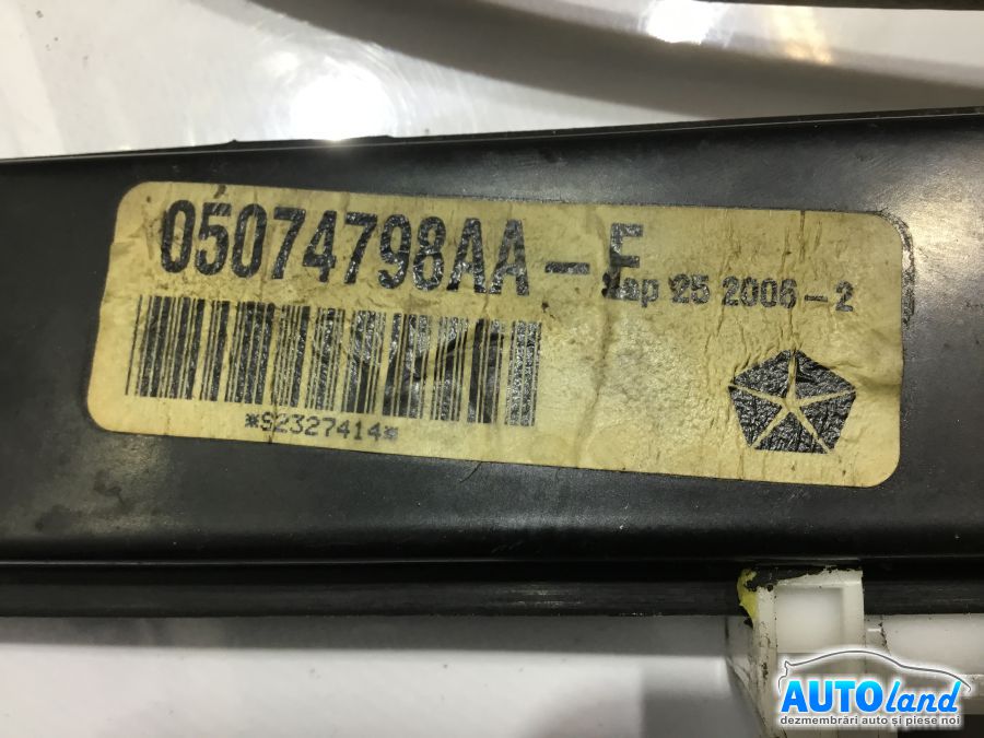 Macara geam DODGE CALIBER 2006-2025 Cod 05074798AA