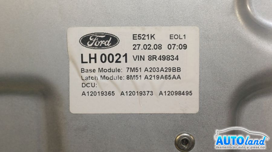 Macara geam FORD FOCUS II (DA_) 2008-2025