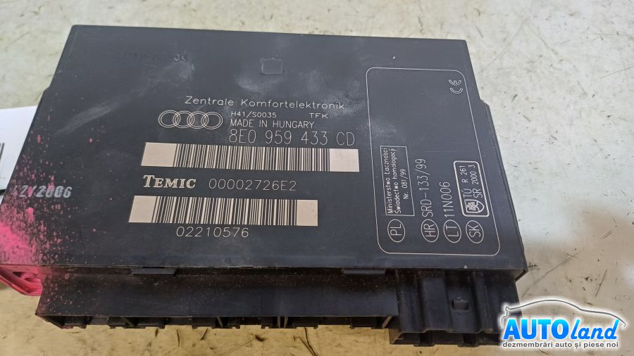 Modul Electronic AUDI A4 (8K2) 2007-2025 Cod 8E0959433CD