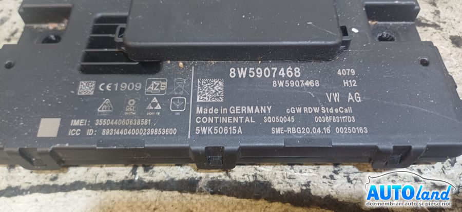 Modul Electronic AUDI A4 Avant (B9 8W) 2015-2018 Cod 8W5907468