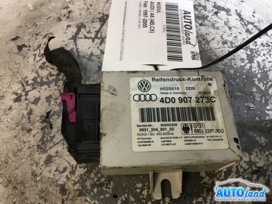 Modul electronic AUDI A6 (4B,C5) 1997-2005 Cod 4D0907273C