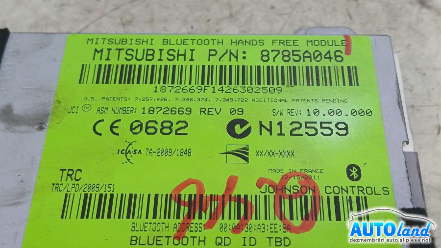 Modul Electronic CITROEN C4 Aircross 2012-2025 Cod 8785A046