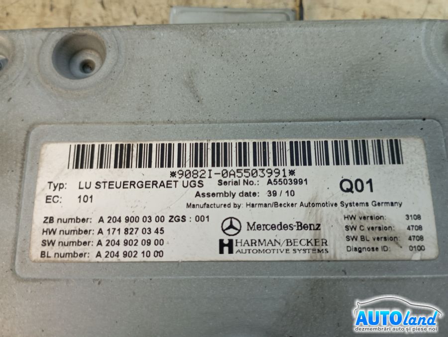 Modul Electronic MERCEDES-BENZ C-CLASS (W204) 2007-2025 Cod A2049000300
