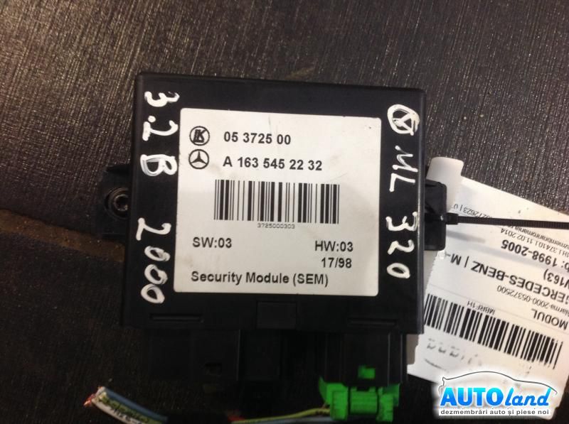 Modul electronic MERCEDES-BENZ M-CLASS (W163) 1998-2005 Cod A1635452232
