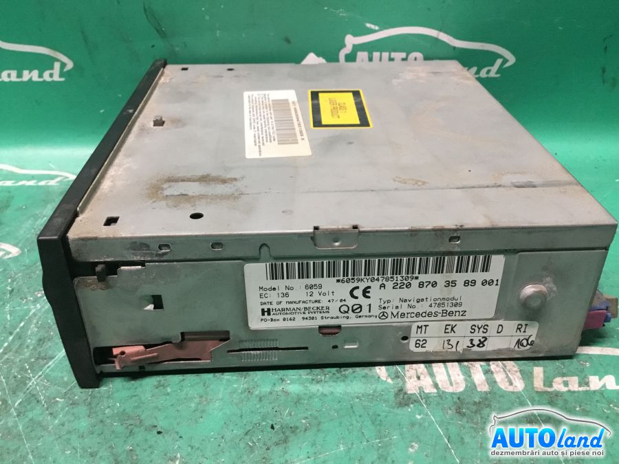 Navigatie MERCEDES-BENZ S-CLASS (W220) 1998-2005 Cod 47851309