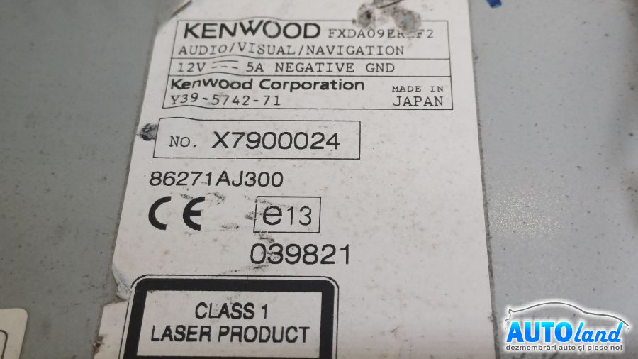 Navigatie SUBARU LEGACY 2003-2025 Cod 86271AJ300