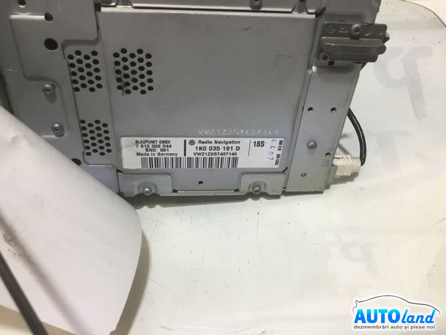 Navigatie VOLKSWAGEN GOLF V (1K1) 2003-2025 Cod 1K0035191D