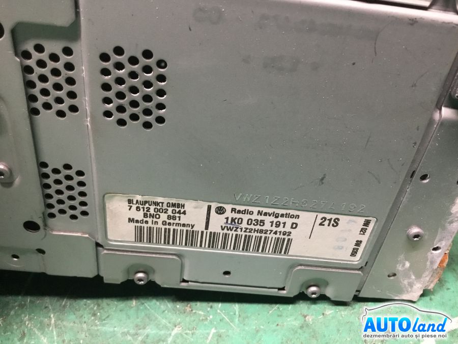 Navigatie VOLKSWAGEN GOLF V (1K1) 2003-2025 Cod 1K0035191D