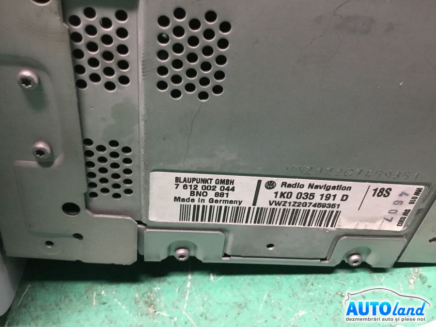 Navigatie VOLKSWAGEN GOLF V (1K1) 2003-2025 Cod 1K0035191D