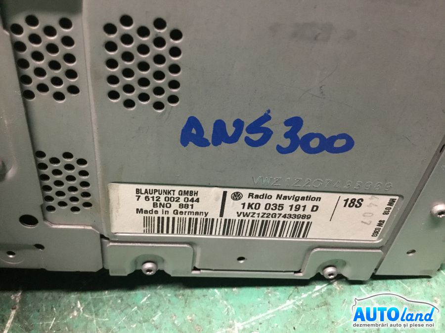 Navigatie VOLKSWAGEN GOLF V (1K1) 2003-2025 Cod 1K0035191D