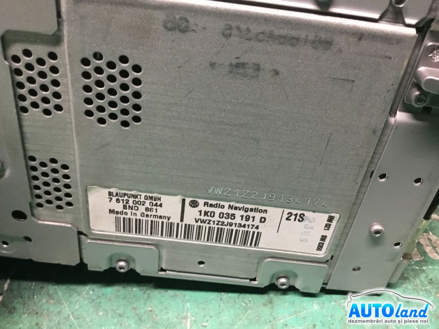 Navigatie VOLKSWAGEN GOLF V (1K1) 2003-2025 Cod 1K0035191D