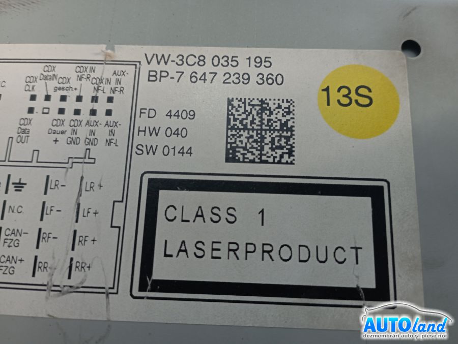 Navigatie VOLKSWAGEN PASSAT CC 2008-2025 Cod 3C8035195