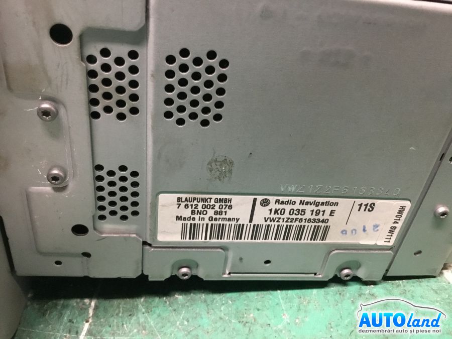 Navigatie VOLKSWAGEN TOURAN (1T1,1T2) 2003-2025 Cod 1K0035191E