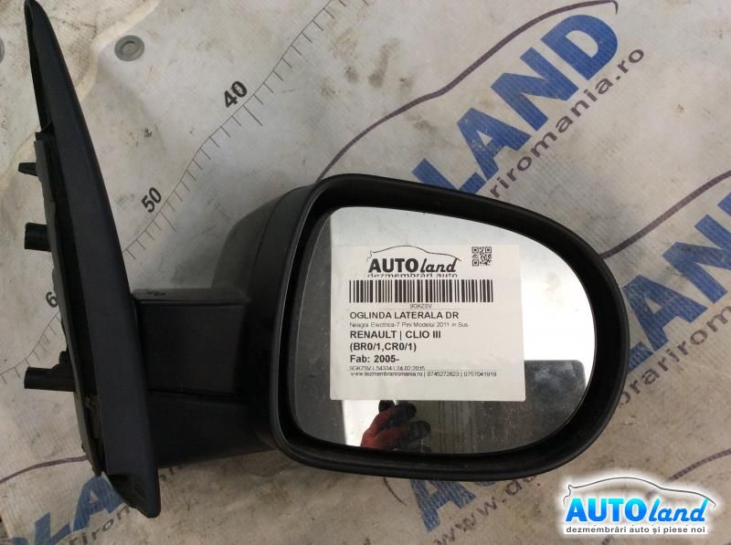 Oglinda Dreapta RENAULT CLIO III (BR0/1,CR0/1) 2005-2025