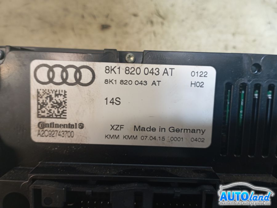 Panou Comanda Ac (ventilatie) AUDI A4 (8K2) 2007-2025 Cod 8K1820043AT