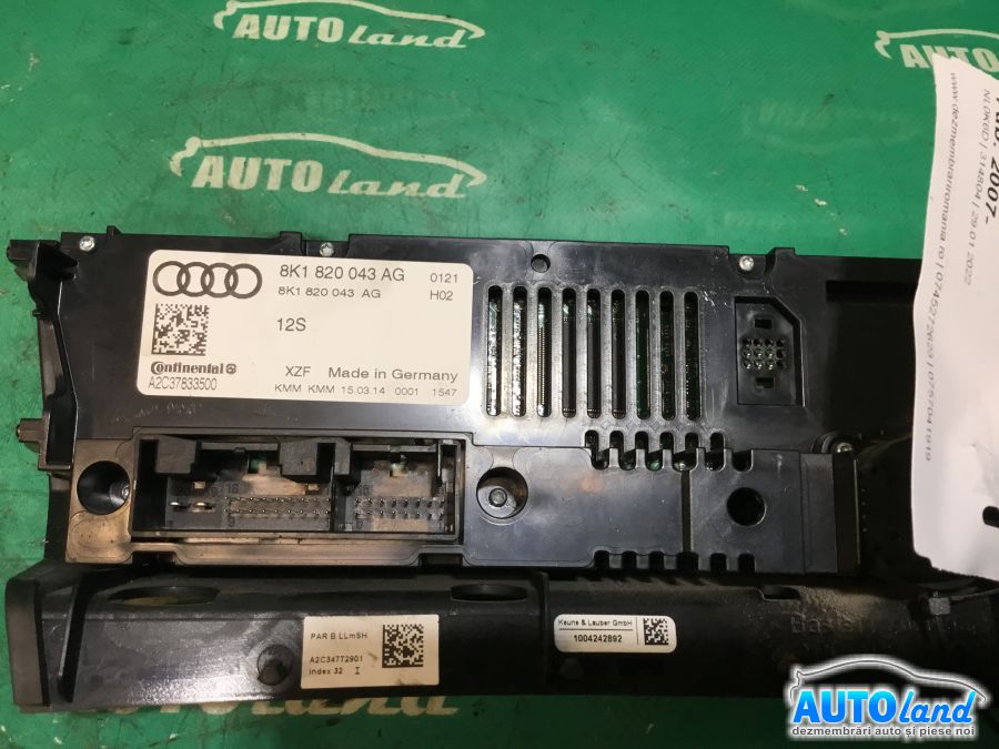Panou Comanda AC (ventilatie) AUDI A5 2007-2025 Cod 8K1820043AG