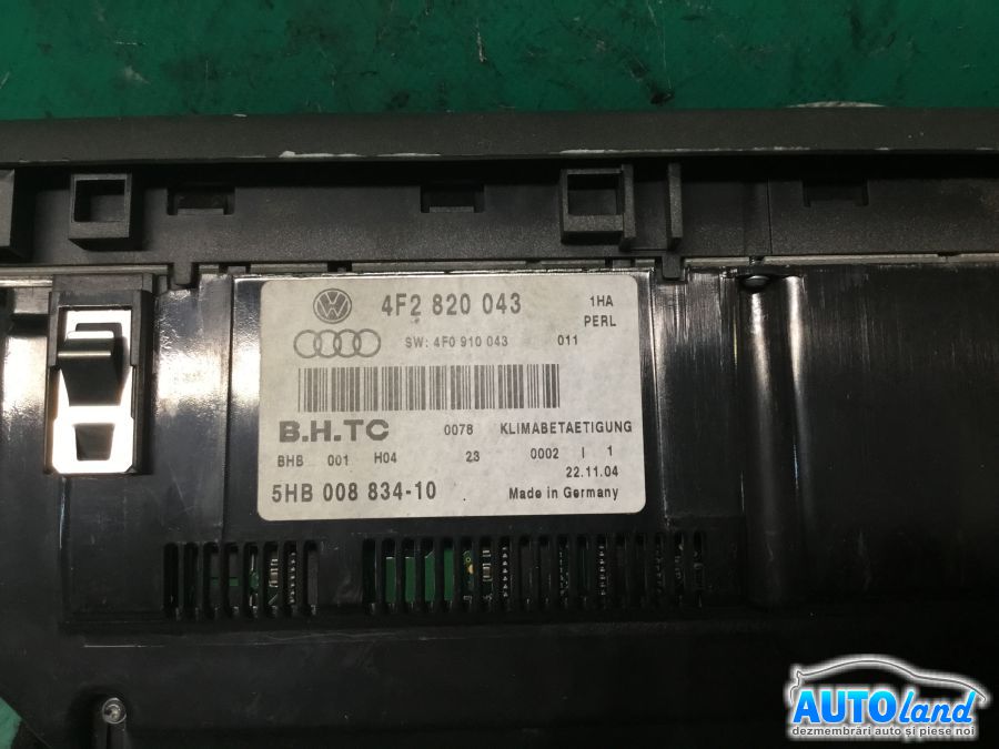 Panou Comanda AC (ventilatie) AUDI A6 (4F2,C6) 2004-2011 Cod 4F2820043