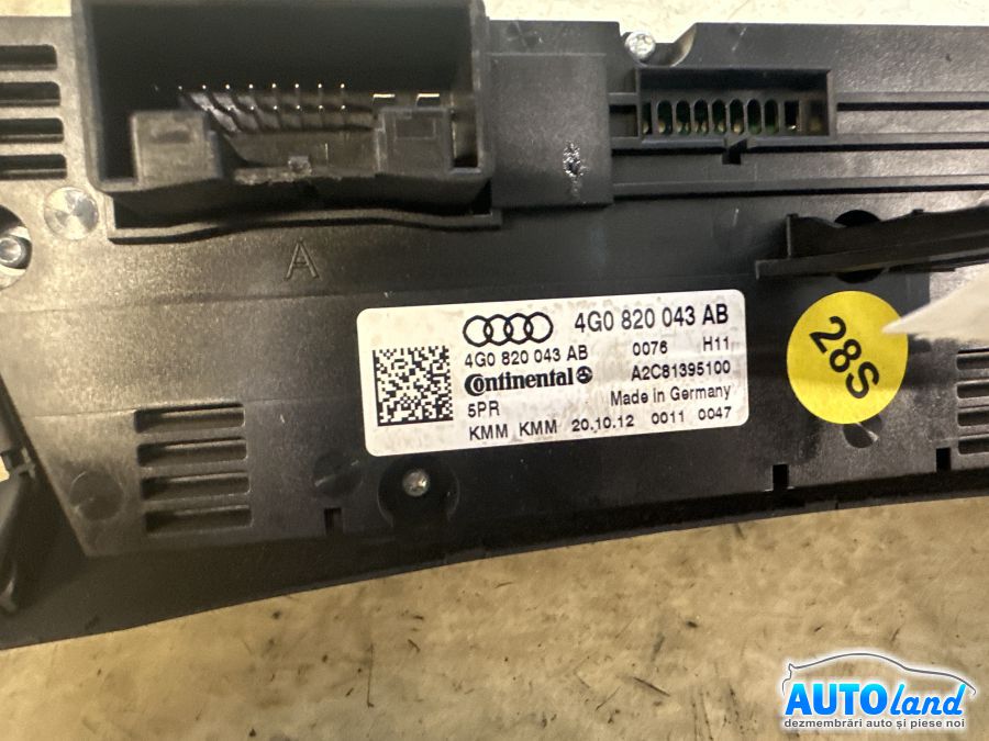 Panou Comanda Ac (ventilatie) AUDI A6 (4G) 2011-2025 Cod 4G0820043AB
