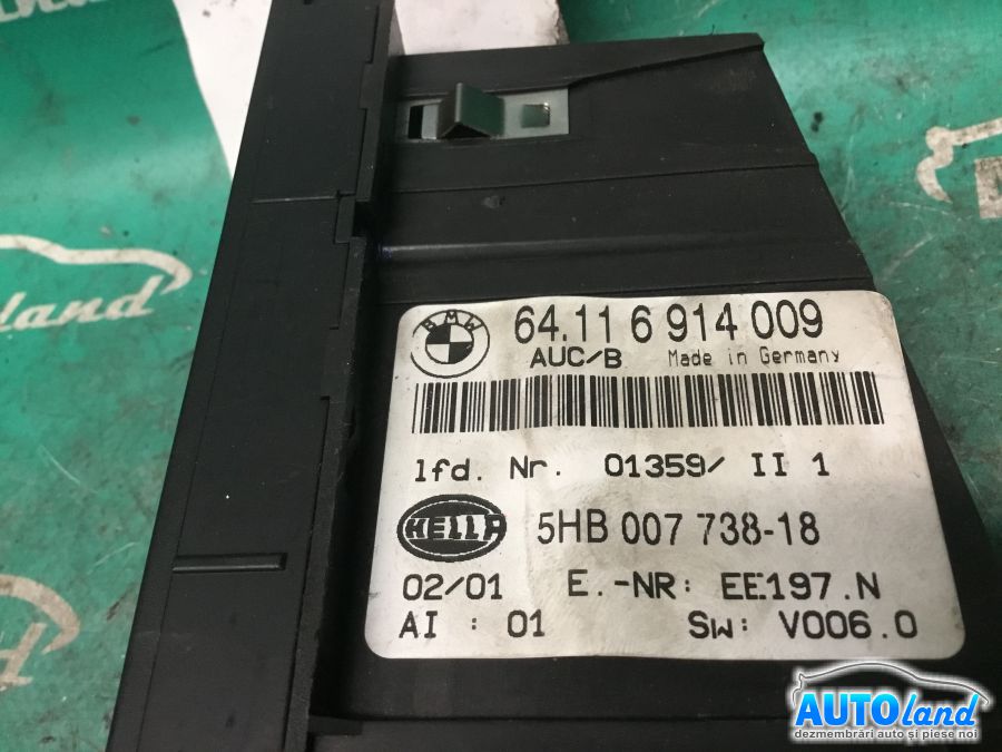 Panou Comanda AC (ventilatie) BMW 3 (E46) 1998-2005 Cod 6914009