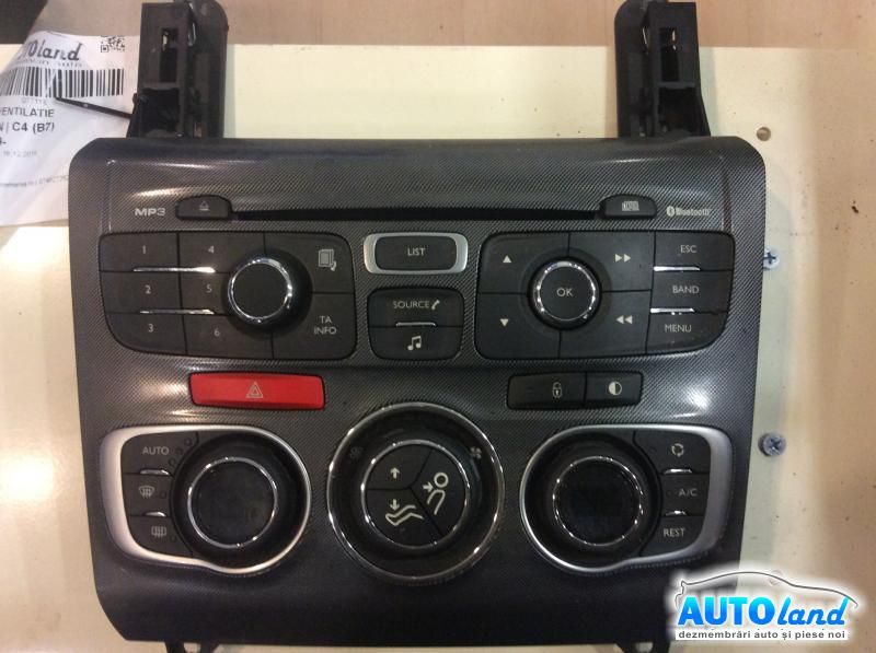 Panou Comanda AC (ventilatie) CITROEN C4 (B7) 2009-2025 Cod 9666027477