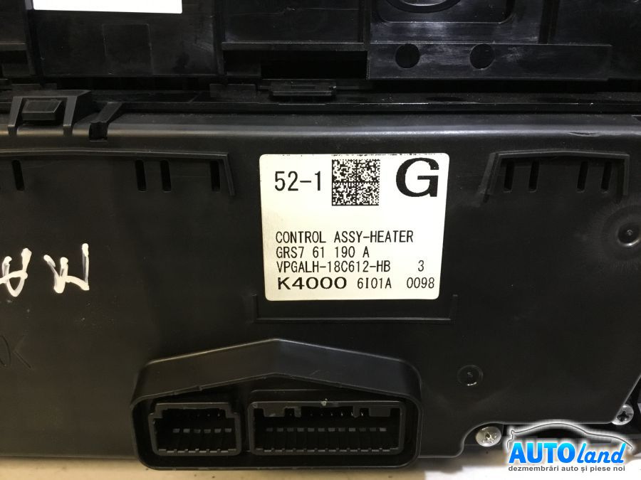 Panou Comanda AC (ventilatie) MAZDA 6 BERLINA (GJ) 2012-2025 Cod VPGALH18C612HB