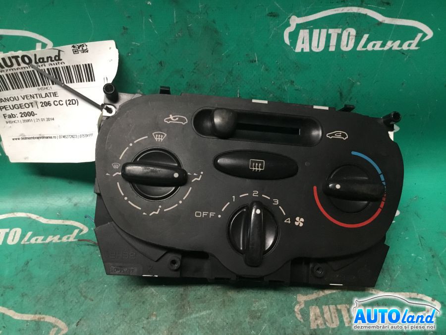 Panou Comanda AC (ventilatie) PEUGEOT 206 CC (2D) 2000-2025