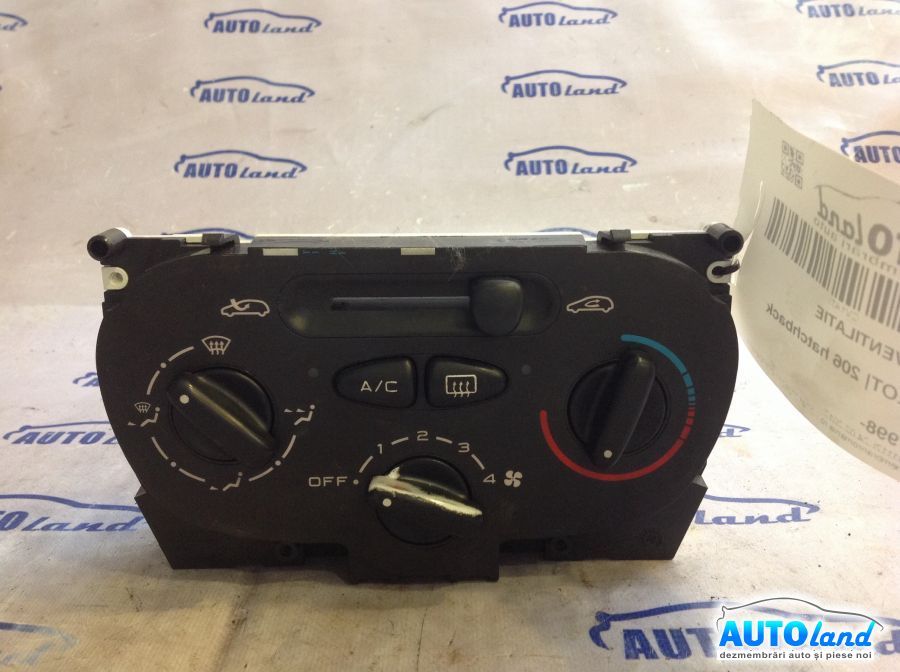 Panou Comanda AC (ventilatie) PEUGEOT 206 hatchback (2A/C) 1998-2025