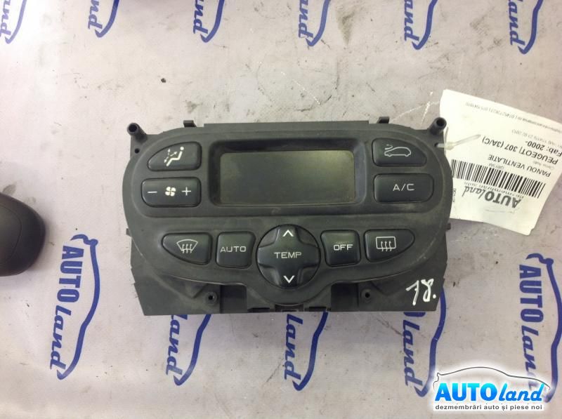 Panou Comanda AC (ventilatie) PEUGEOT 307 (3A/C) 2000-2025 Cod 96430991XT