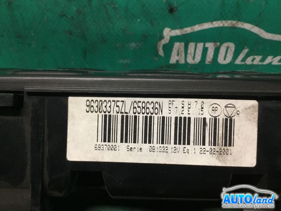 Panou Comanda AC (ventilatie) PEUGEOT 406 (8B) 1995-2004 Cod 96303337ZL